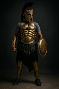 Juego completo de armadura de 300 películas - Disfraz de guerrero espartano Cosplay réplica armadura LARP - Imagen 1 de 6