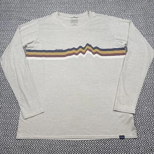 Patagonia Herren XL Beige Capilene Cool Daily Langarm Grafik Shirt - Bild 1 von 6