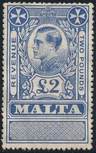 MALTA 1936, KEVIII, £2 VALUE, NICE FALSE, FAUX ESSAY MINT STAMP. #D188 - Picture 1 of 2