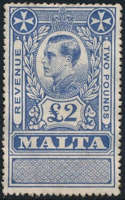 MALTA 1936, KEVIII, £2 VALUE, NICE FALSE, FAUX ESSAY MINT STAMP. #D188 - Image 1 of 2