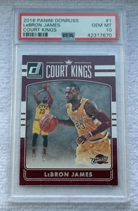 2016 PANINI DONRUSS LeBRON JAMES COURT KINGS #1 PSA 10 - Picture 1 of 2
