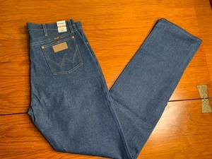 Pantalones de mezclilla para hombre Wrangler Cowboy Cut® ajuste original índigo talla 36x38 13MWZ nuevos con etiquetas - Imagen 1 de 5