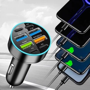 Intelligent Shunt Car Charger with Digital LED Display and 4 USB Ports - Zdjęcie 1 z 12