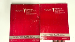 1994 Pontiac Grand Am Factory Service Repair Manual 2 book set - Picture 1 of 6