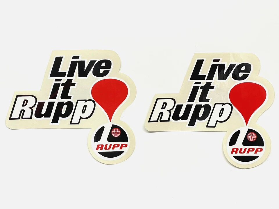 2 calcomanías adhesivas Live It Rupp - mini bicicleta moto de nieve kart roadster blackwidow Foto 1 de 1