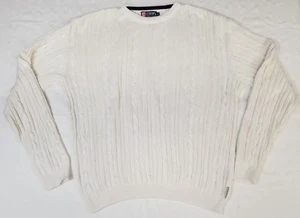 Chaps Ralph Lauren Strick Pullover Herren Gr. XL Weiß Made in USA - Bild 1 von 7