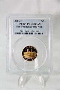 Modern Commemoratives 2006-S San Francisco Old Mint $5 Pcgs Pr69Dcam 44,147 Mint