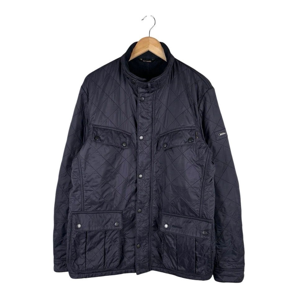 Chaqueta acolchada para hombre BARBOUR International motociclista azul marino talla XL Foto 1 de 4