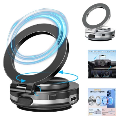 Electric Vacuum Rotating Phone Holder Car Adsorption Magnetic Mount for Phone - Image 1 of 4