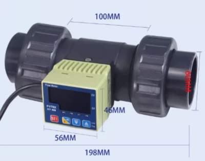 1PC New Fotek ATP-40-RS-PVC-DIN-EPDM Paddle Wheel Flow Meter Brand Free Ship - Image 1 of 3
