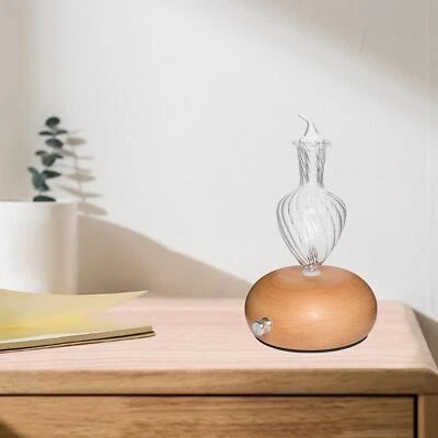 Waterless  Essential Oil Diffuser Wood Grain Humidifier Night Lamp - Image 1 of 4