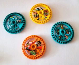 LEGO 32355 Technic 5x5 Disk Roboriders Tasliman Wheels x4 2000 Swamp Power Lava - Picture 1 of 1