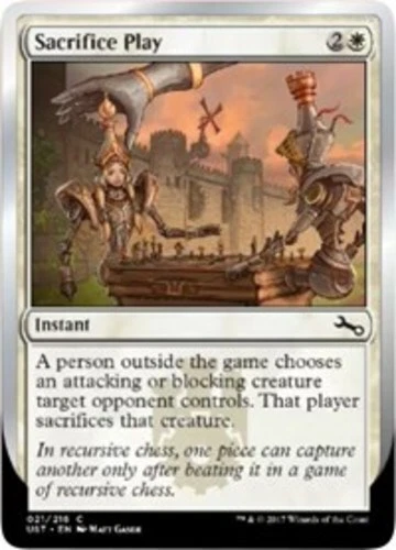 Sacrifice Play ~ Lightly Played Unstable MTG Magic UltimateMTG White Card - Image 1 of 1