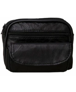 Small Leather Belt, Purse, in Genuine Sheep Nappa Leather With Phone Pocket 1482 - Imagen 1 de 1