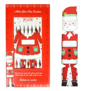 Make Your Own Christmas Crackers 6pcs DIY Kit Children Kids Xmas Santa Empty - Picture 1 of 5