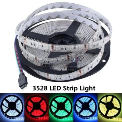 3528 Bright 12V 5M 16.4ft RGB Waterproof SMD 300 LED Flexible Strip light + Tape - Image 1 of 4