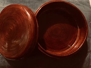 Caja de baratijas con tapas de bambú hilada - Imagen 1 de 3