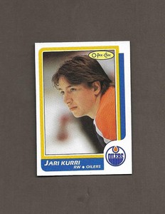 1986-87 OPC 108 Jari Kurri OILERS O Pee Chee High Grade Hockey MC108-1