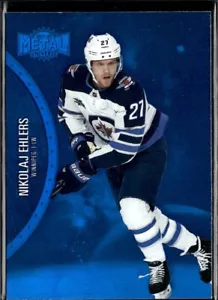 2021-22 SkyBox Metal Universe #9 Nikolaj Ehlers Blue Spectrum - Picture 1 of 2