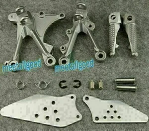 For KAWASAKI NINJA ZX6R 05-08 Front Rider Foot Pegs Footrest Bracket Motorcycle - Picture 1 of 6