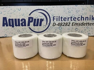 3 Rollen Vlies 10cm ClariSea SK3000 MarineClean MC3000 Neu Ersatzvlies