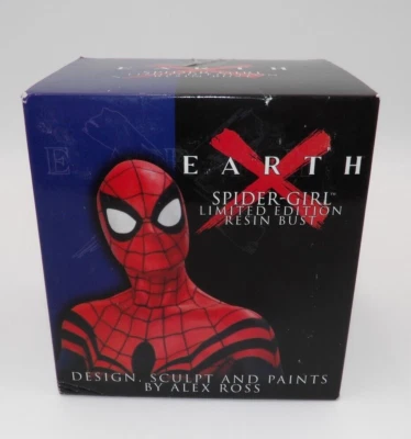 Busto de resina Earth Spider-Girl edição limitada 6" visualizações exclusivas 2002 novo na caixa - Imagem 1 de 4