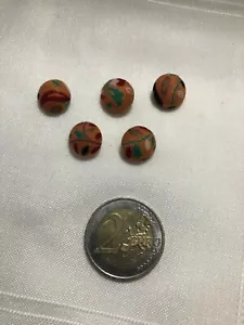 Boutons en tissu Orange floral ancien Astor lot de 5 (BOUT.109) - Imagen 1 de 7