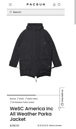 CANADA GOOSE Rara giacca con cappuccio parka WeSC per tutte le stagioni nera M faccia nord canada oca colombia