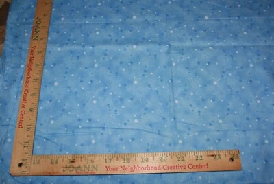 Patty Reed Aqua Blue Dots Cotton Sewing Quilt Fabric 29x 44" Laurie Campbell - Image 1 of 3