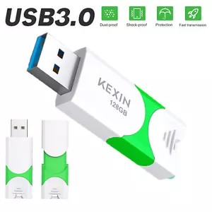 USB 3.0 Flash Drive Thumb Drive Speicherstick 128GB zur Datenspeicherung Backup - Bild 1 von 8