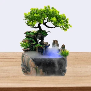 Rockery Fountain Waterfall Feng Shui Desktop Water Sound Indoor Desk Decoration - Picture 1 of 10