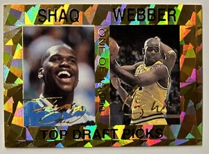 SHAQUILLE O’NEAL CHRIS WEBBER 1993-94 Sports Stars Top Draft Picks /15,000 MINT - Picture 1 of 1