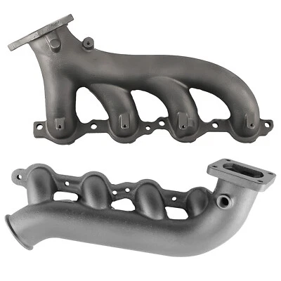 Pair Turbo Exhaust Manifold Header for Chevy Silverado for GMC Sierra LS 5.3 4.8 - Image 1 of 4