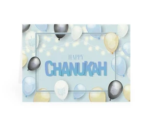 Chanukah Greeting Cards with Envelopes, Pack of 5, Hanukkah Greeting Cards - Picture 1 of 3