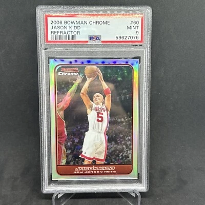 2006-07 BOWMAN CHROME BASKETBALL REFRACTOR JASON KIDD /249 NETS !!! — 第 1/2 张图片