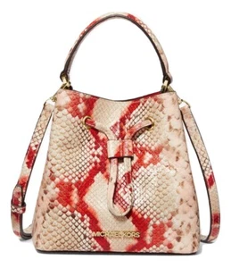 MICHAEL MICHAEL KORS Suri Small Python Embossed Crossbody Bag MSRP: $348.00 - Picture 1 of 1