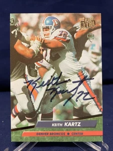 Keith Kartz -California- Denver Broncos Autogrammkarte - Bild 1 von 2