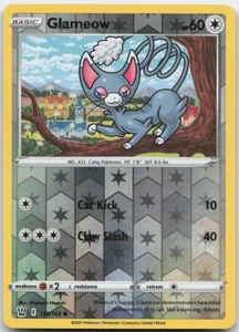 Glameow 115/163 Reverse Holo SWSH05: Battle Styles Pokemon Card NM - Picture 1 of 1