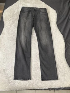 7 For All Mankind Slimmy Gray Washed Jeans Größe 33x34 Hose Stretch - Bild 1 von 7
