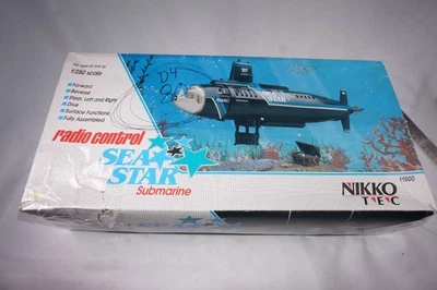 Raro Nikko Sea Star Submarino RC Radio Control escala 1/250 11500 JAPÓN R/C Submarino Foto 1 de 4