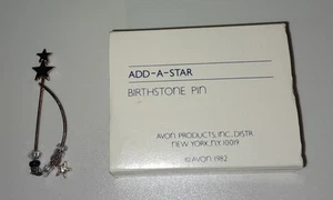 Vtg Avon Fashion Jewelry ADD-A-STAR Birthstone Pin - Picture 1 of 6