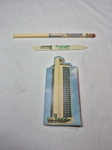 Life & Casualty Insurance Nashville Lot of 3 Promo Items File Pencil Labels - Picture 1 of 12