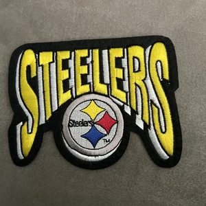 PITTSBURGH STEELERS 5 INCHES NFL FOOTBALL EMBLEM CREST PATCH - Picture 1 of 2