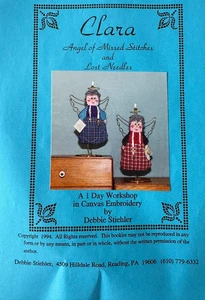Clara Leinwand Stickerei 3 D von Debbie Stiehler 1994 Komplettsatz - Bild 1 von 6