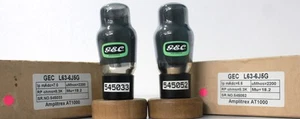 L63 6J5G CV1067 GEC Black Coated Glass Made In England Amplitrex Tested Qty 2PCS - Picture 1 of 7