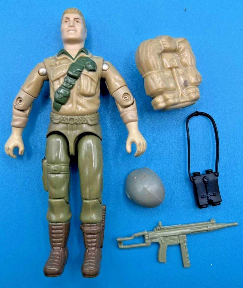Vintage GI Joe Duke Action Figure 1983 Complete Backpack Rifle Binoculars - Image 1 of 4