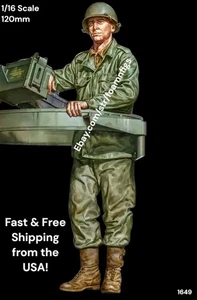 1/16 120mm Resin Figure US WWII Tank/M8 Commander In Cupola Model Kit 1649 - Picture 1 of 6