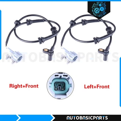 For 2005-2015 Nissan Xterra ABS Wheel Speed Sensor Front Left & Right side 2 pcs - Image 1 of 4