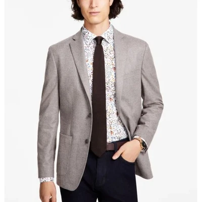 Bar III Men’s Slim-Fit Knit Sport Coat Size 36R Tan Tailored Travel/Office NWT - Image 1 of 4
