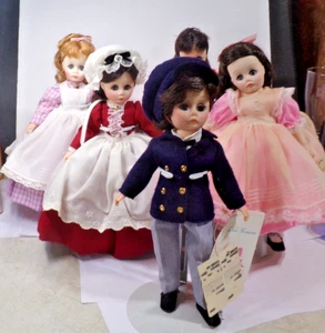 Lot of 5 Madame Alexander LITTLE WOMEN 12" Dolls MEG JO MARME BETH LITTLE MAN - Picture 1 of 10